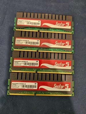 4x4 GB Patriot Sector 5 DDR3 Desktop RAM Kit (1333 MHz, 16 GB Total) - TESTED - Image 1 of 2