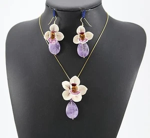 Parure Orchidee e Ametista.Capodimonte Porcellane Carusio.Regalo San Valentino - Bild 1 von 1