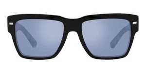 Dolce & Gabbana DG4431 34031U 55 Unisex Square Sunglasses - Black on Gray Havana - Picture 1 of 7