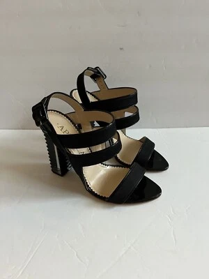 Nuevo Sandalias Aperlai Paris Mujer Lona y Cuero Zapatos Tacón Z Talla 7.5 EE. UU./38EU Foto 1 de 4