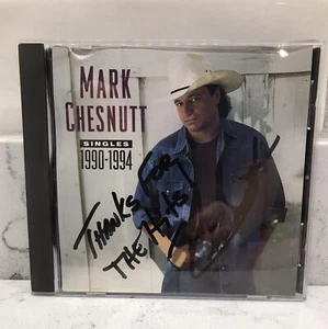 Mark Chestnutt Singles 1990-1994 Rare Promotional CD With Autograph Inlay - Picture 1 of 3