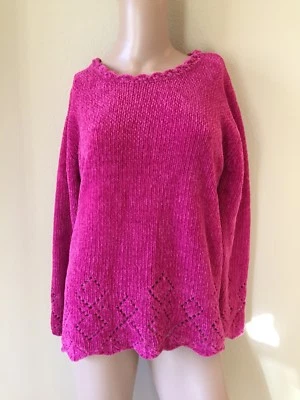 Gently Worn Jennifer Moore Petites Soft Pink Acrylic Sweater Size P - Image 1 of 4