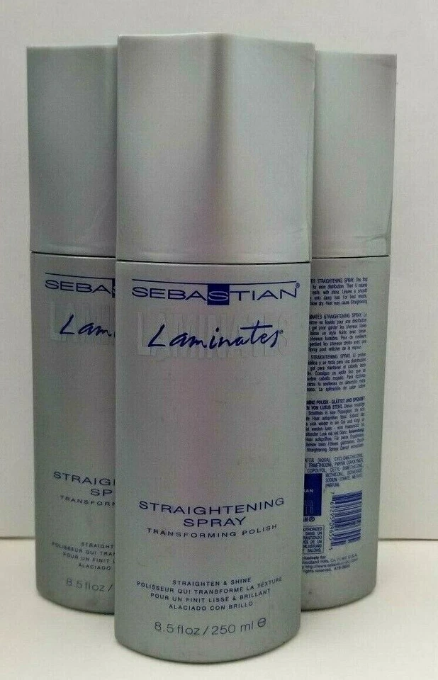 Paquete de 3 SEBASTIAN SPRAY ALISADOR esmalte transformador 8,5 oz cada uno  Foto 1 de 4