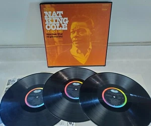 Nat King Cole Deluxe Box Set 1968 Capitol Records 3 Vinyl Records 33 RPM - Picture 1 of 5