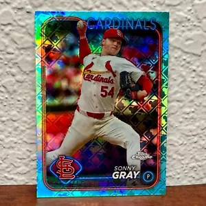SONNY GREY 2024 TOPPS CROMO LOGOFRATTORE #143 RIFRATTORE ACQUA /199 CARDINALI - Foto 1 di 3