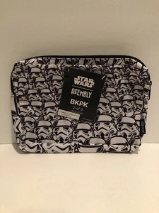 Star Wars Storm Trooper Acembly Zipper Backpack Pouch Pencil Make Up Case NWT - Picture 1 of 10