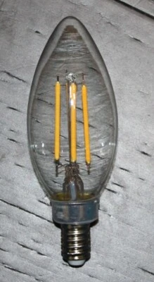 6 pack of Dimmable Candelabra LED 5W Bulbs B11 Soft White (two 3-Packs) - Image 1 of 4