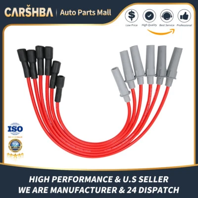 6X Spark Plug Wires Set For Dodge Grand Caravan 2001-07 3.3L V6 2009-10 3.8L V6 Foto 1 de 4