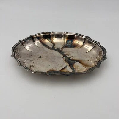 International Silver Co. Chippendale Series Vanity Tray Trinket Tray  7” - Image 1 of 4