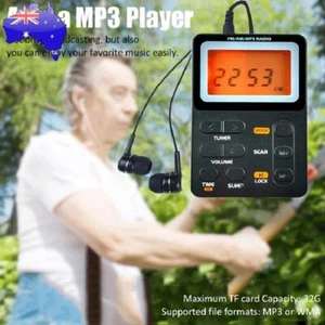 2 Band Digital Walkman Radio Micro USB Charging Walkman Radio for Sports Outdoor - Picture 1 of 11
