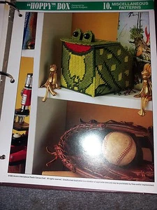 Plastic Canvas "Hoppy" Box pattern - Picture 1 of 1