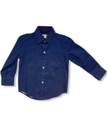Blue Button Up Dress Shirt 6T - Image 1 of 3