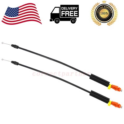 2 Door Latch Cables For 2007-2013 Chevrolet Silverado 1500 Front Left & Right Foto 1 de 4