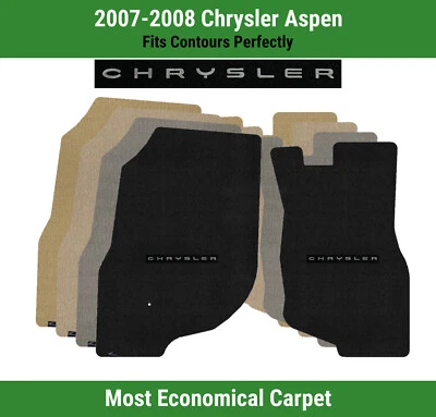 Alfombrillas delanteras Lloyd Velourtex para Chrysler Aspen '07-08 con logotipo Chrysler 1 Foto 1 de 4