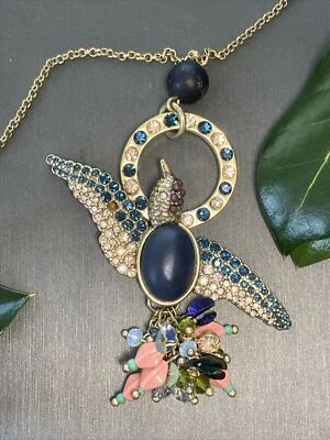 Collar Colibrí del Paraíso Vintage Ann Taylor Joyería Patrimonial Usado Foto 1 de 4