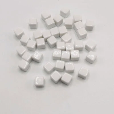 Cubos de bloques cuadrados de acrílico transparente de dados en blanco 200 piezas para juegos de mesa favoritos de fiesta Foto 1 de 4