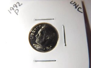 1992 P Uncirculated Roosevelt Dime-From U.S. Mint Set - Picture 1 of 2