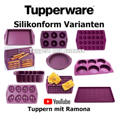 Tupperware Silikon Formen Varianten Dots Waffeln Diabolo Backunterlage uvm. - Bild 1 von 4