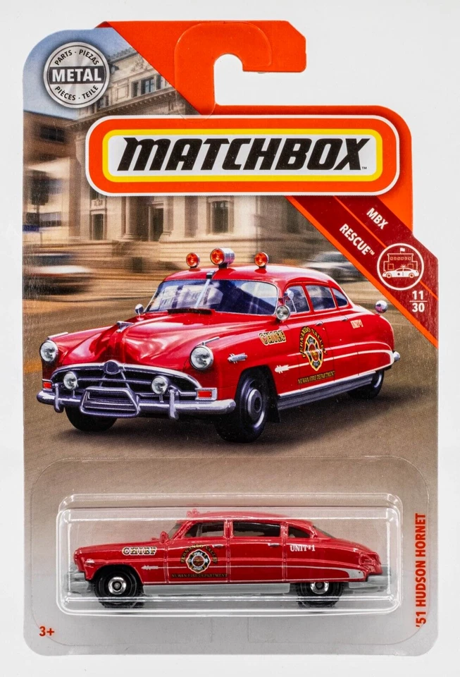 2018 Matchbox #64 '51 Hudson Hornet RED  | FERNANDO VALLEY CHIEF | FSC - Image 1 of 1