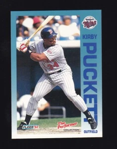 1992 Fleer Performer Collection Kirby Puckett #11 Minnesota Twins - Picture 1 of 2
