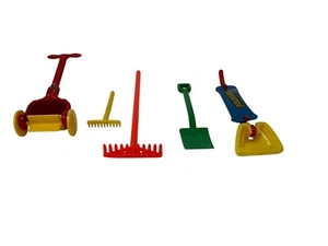 Vtg Renwal Irwin Commonwealth Doll House Miniatures Tools Mower Vacuum Lot of 6 - Picture 1 of 14