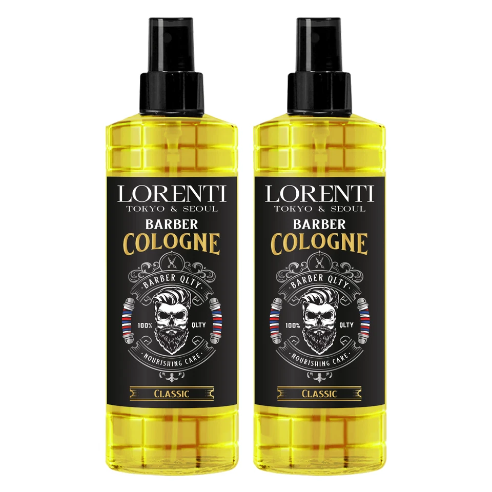 Lorenti Classic After Shave Barber Spray Cologne | Hydrating 400ml (Pack Of 2)