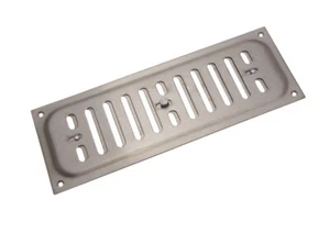 2 X Stainless Steel Hit &Amp; Miss Vent Ventilation Grille Covers 9 X 3 Inch O - Picture 1 of 1