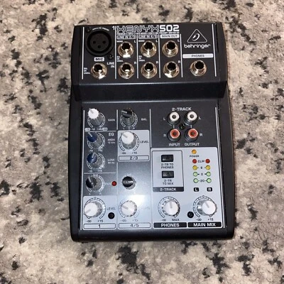Behringer Xenyx 502 Premium 5-Input 2-Bus Mixer WITHOUT POWER CABLE - Image 1 of 3