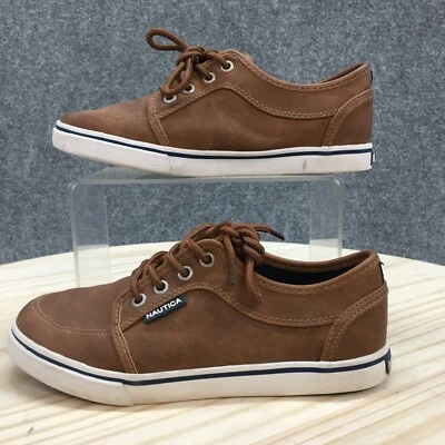 Nautica Shoes Youth 2 Moulouya Casual Oxford Brown Faux Leather Lace Up Low - Image 1 of 4