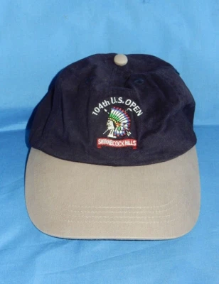 104th U.S. Open Shinnecock Hills 2004 Navy & Khaki Baseball Cap Hat Strap Fit - Image 1 of 4