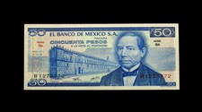 (121)1976 Mexicc 50 Pesos Banknote World Paper Money Uncirculated Gem Unc