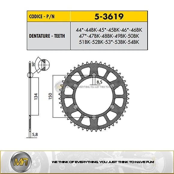 PER KAWASAKI KX 500 DA 1983 A 2004 CORONA ERGAL SUNSTAR PASSO 520 CON 48 DENTI - Imagem 1 de 1