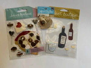 Jolee s Boutique Champagne & Chocolates Valentine s Sticker Lot Scrapbooking - Picture 1 of 2