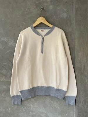 Sudadera pesada The Flat Head después de la capucha ropa deportiva media cremallera dos tonos Foto 1 de 4