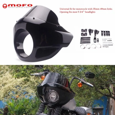 Kit de bobina de cubierta de carenado de faros de 5 3/4"" para Harley Café Racer Sportster XL883 Foto 1 de 4