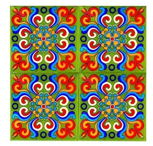 Set of 4 Home Decor Tile Ceramic High Lighter Wall Bathroom Tiles 6 x 6 Inch - Picture 1 of 4