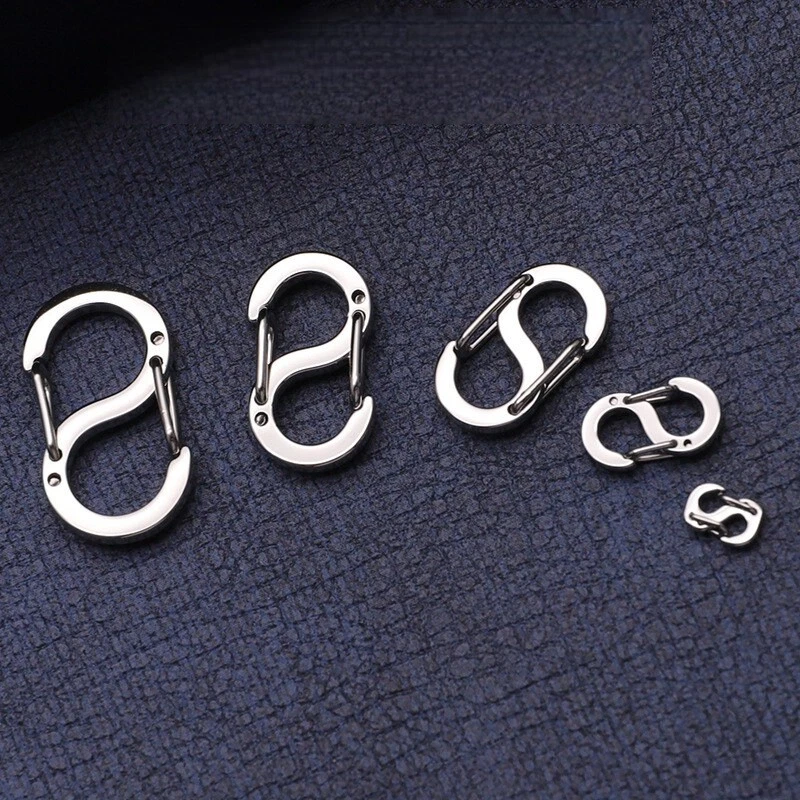 Double Opening Lobster Clasp Stainless Steel Necklace Bracelet Clasps Closures - Image 1 of 4