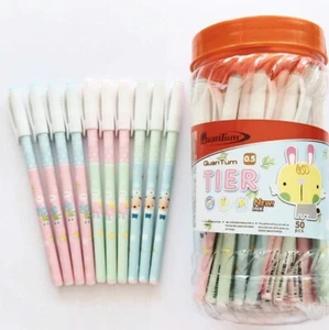 50 x Quantum TIER 0.5mm Fancy smooth writing Ball point pen all blue ink - Picture 1 of 6