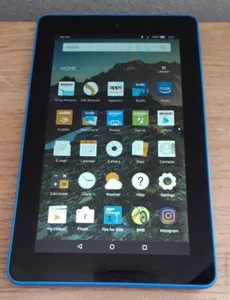Amazon Fire 7 5th Gen SV98LN 7" 16GB Wi-Fi Tablet Blue - Picture 1 of 9