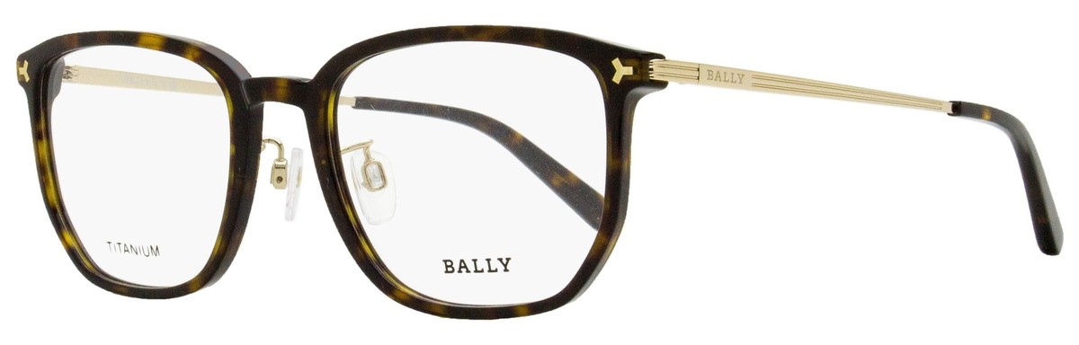 Bally Rectangular Titanium Eyeglasses BY5069H 052 Dark
