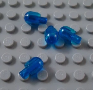 LEGO Lot of 4 Translucent Dark Blue Bionicle Barraki Eyes - Picture 1 of 1
