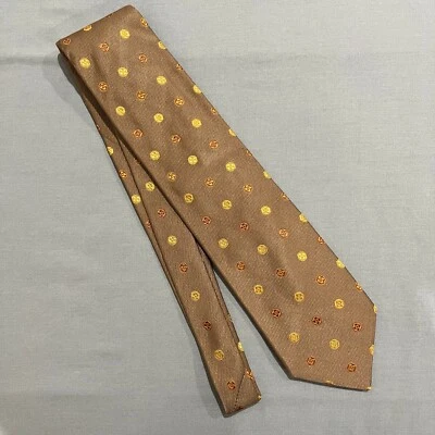 Corbata con motivo PAL ZILERI GRUPPO FORALL marrón claro dorado naranja Foto 1 de 4