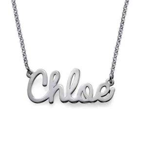 Collana con nome Oro bianco 18 kt.  scritta nome gioielli regalo donna ragazza - Foto 1 di 3