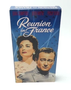 John Wayne, Joan Crawford, Reunion in France, VHS, 1990, Price Includes Shipping - Picture 1 of 6