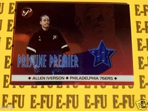 01-02 Pristine Premiere ALLEN INVERSON Game Used All-Star Warm-Up Jersey #PR-AI - Picture 1 of 1