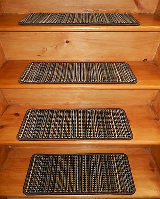 14= PASO 9" x 24" Premium Wilton Lana Alfombra Escalera Pisadas Estuche Escalera. Foto 1 de 4