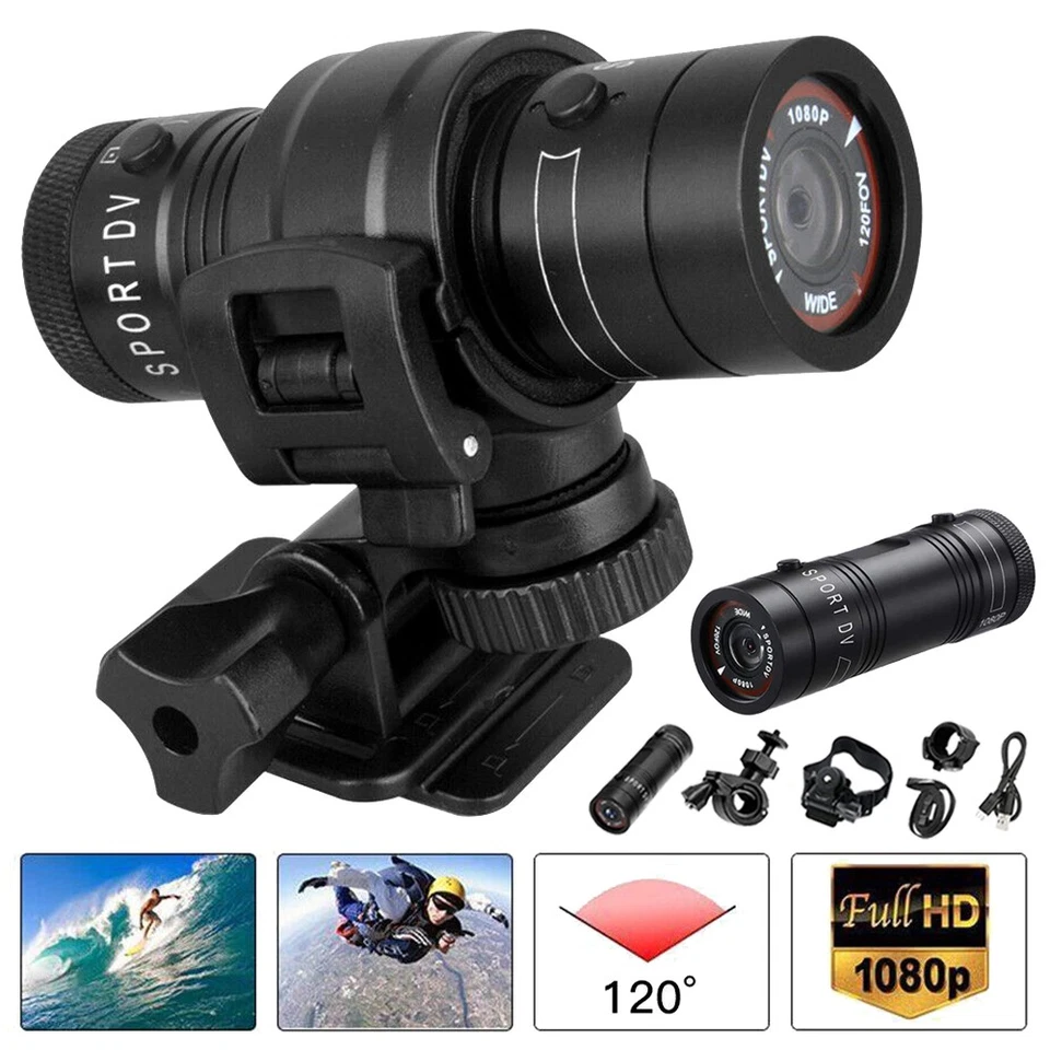 1080P HD Fahrrad Helm Kamera Sports Action Cam Wasserdicht DVR Video Camcorder - Bild 1 von 4