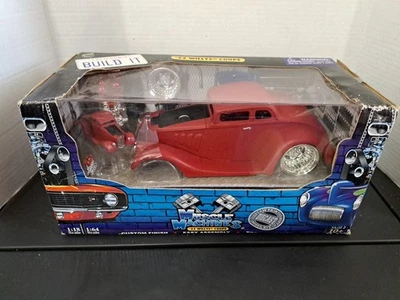 Rare 33 Willy's Coupe Red Build It Kit 1:18 Scale Muscle Machine Ages 10+ Skill2 - Image 1 of 4