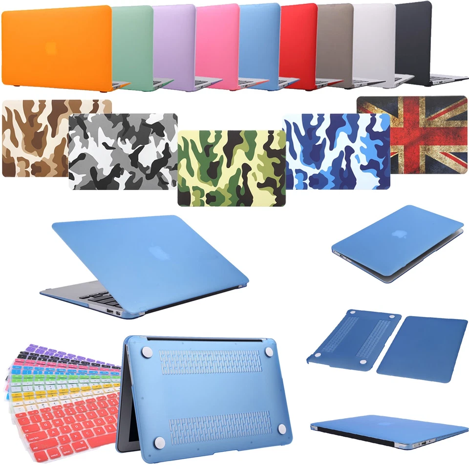 Case Cover + Keyboard Skin For Apple MacBook Pro Air Retina 15.4, 13.3, 12, 11.6 - Image 1 of 1