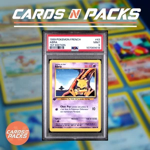 Carte Pokemon Abra 43/102 Set de Base Edition 1 PSA 9 MINT 🇫🇷 - Picture 1 of 2